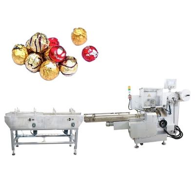 15-32 mm Tamanho do produto Máquina de embalagem de óleos de chocolate com bola de amendoim