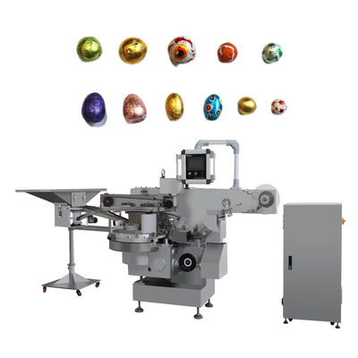 Função principal Esfregão esférica 300-500 ppm Máquina de embalagem automática de ovos de chocolate