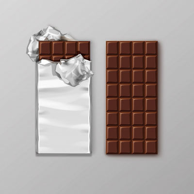 Máquina de embalagem de barras de chocolate totalmente automática com função de colagem