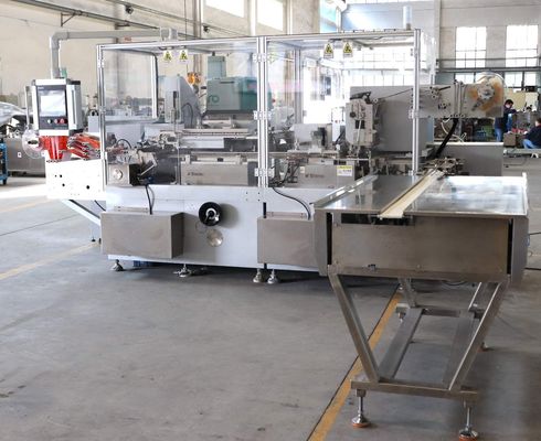 Linha de embalagem Máquina de embalagem de barras de chocolate/comprimidos com vedação térmica e colagem
