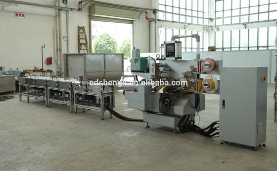Máquina automática de embalagem de papel de barras de chocolate para embalagem de folhas com abastecimento de ar de 0,6 MPa