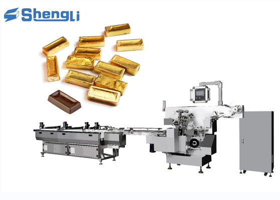 SL-SBZB450S Linha automática de embalagem em folha de chocolate dobrado para chocolate/doces de forma especial