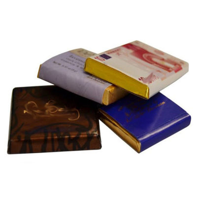 Máquina de embalagem de chocolate dobrada de precisão e multifunção com material de papel