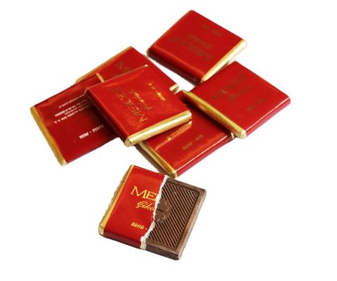 Máquina de embalagem de chocolate dobrada de precisão e multifunção com material de papel