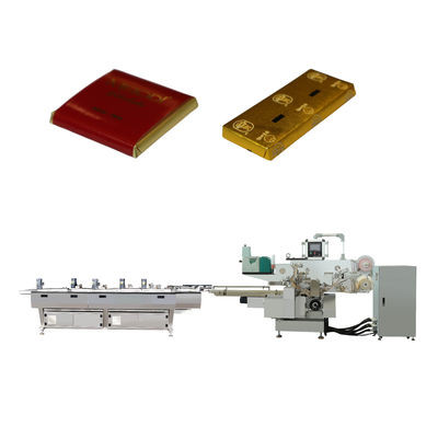 Máquina de embalagem de chocolate com extremo de dobragem totalmente automática para material de embalagem de papel