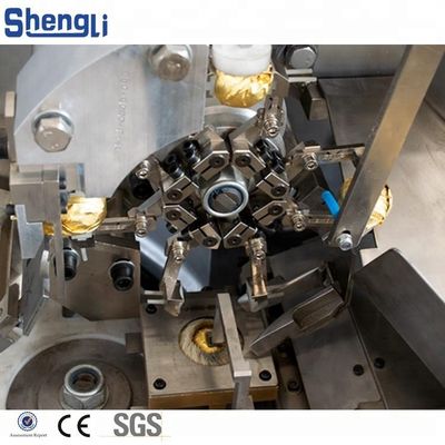 Máquina de embalagem automática para linha de fabricação de bolas de wafer de chocolate totalmente automática