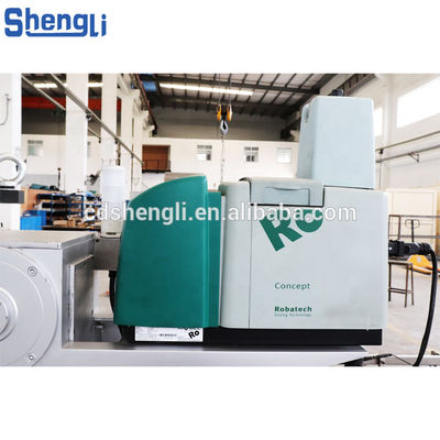 Máquina de Envolvimento de Compressão Horizontal de 260 ppm controlada por PLC com cola Rabtech