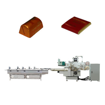Máquina de embalagem de chocolates de prata para produtos doces Dimensões 100*155*76 mm